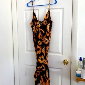 Shein size Large Sunflower Maxi dress